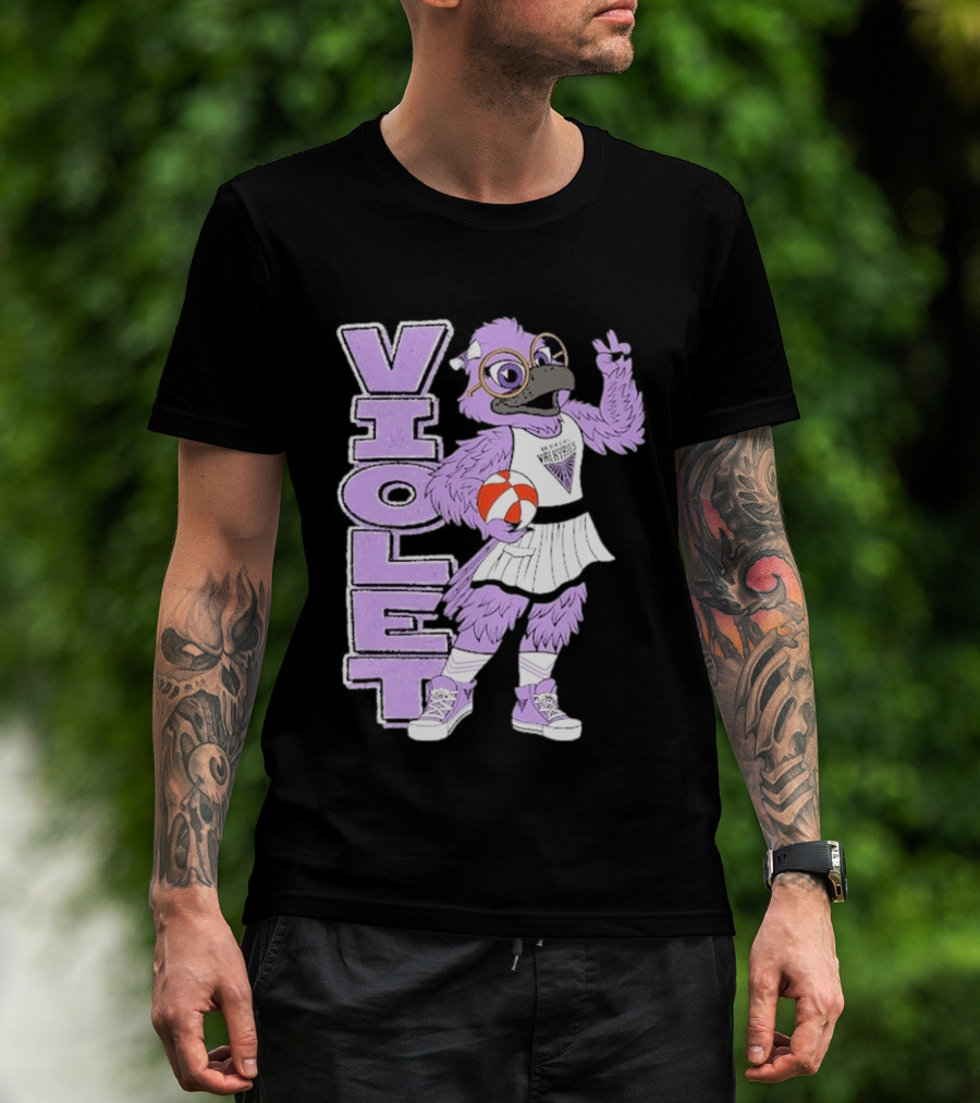 Golden State Valkyries Oaklandish Violet Mascot Basketball T-Shirt