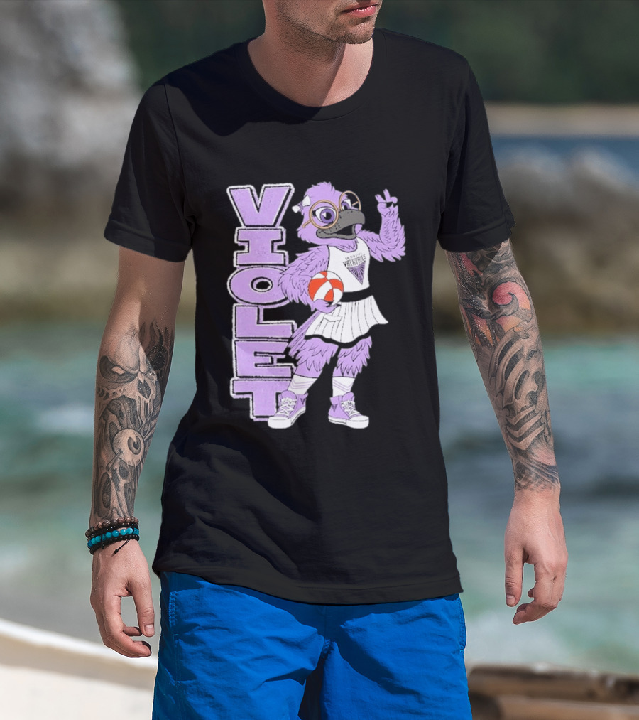 Golden State Valkyries Oaklandish Violet Mascot Basketball T-Shirt