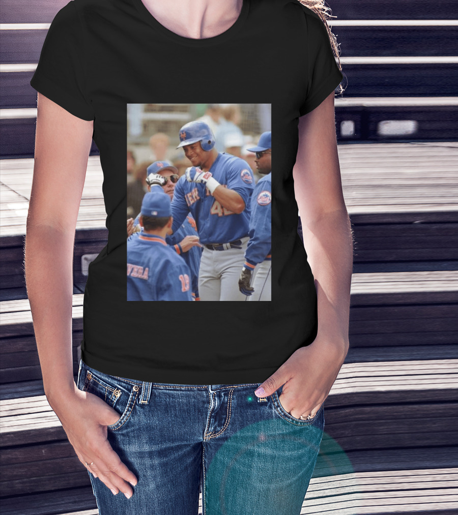 New York Mets Butch Huskey No. 42 MLB Legend T-Shirt