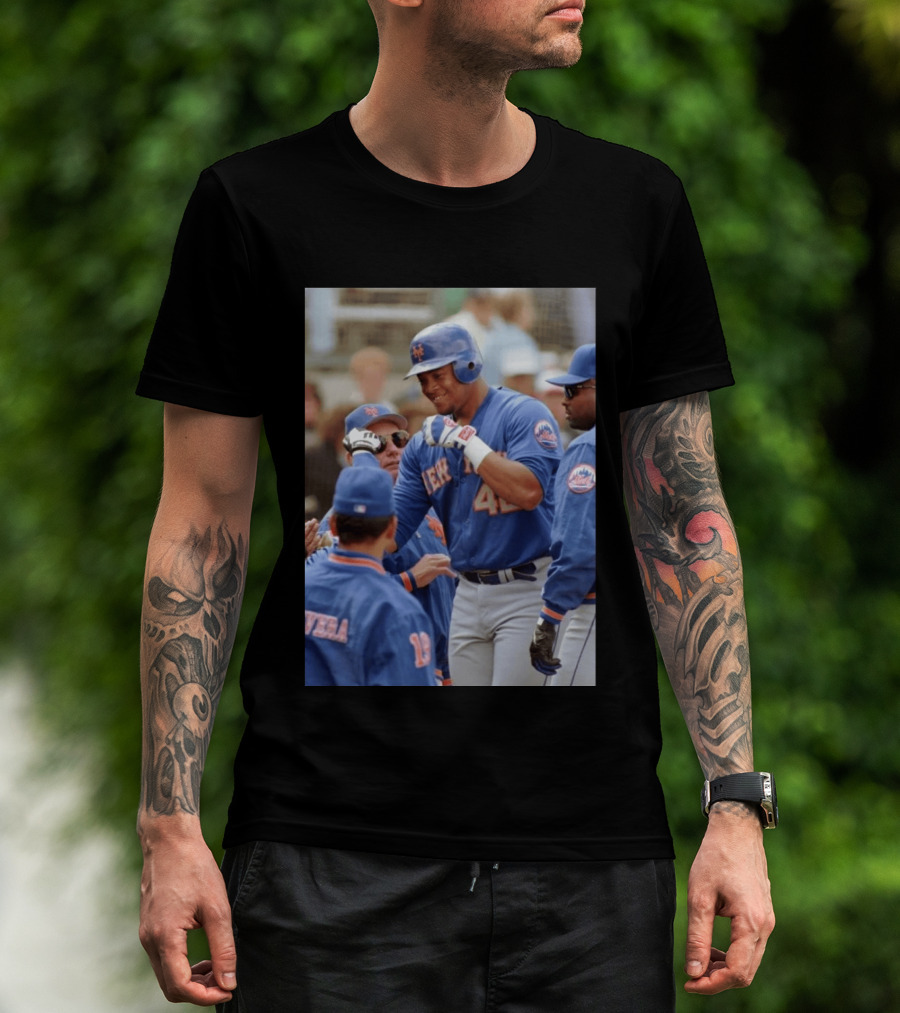 New York Mets Butch Huskey No. 42 MLB Legend T-Shirt