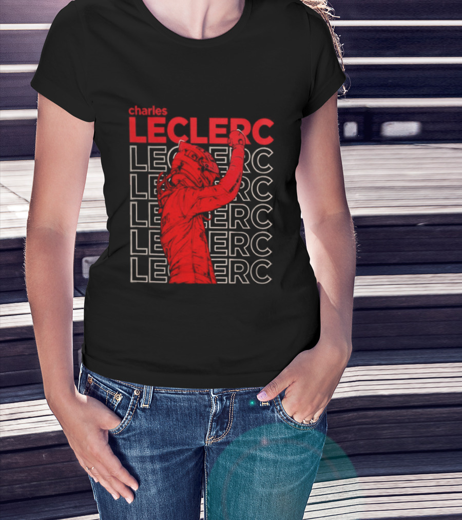 Charles Leclerc Formula 1 Racing Champion Red T-Shirt