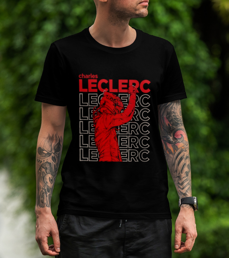 Charles Leclerc Formula 1 Racing Champion Red T-Shirt
