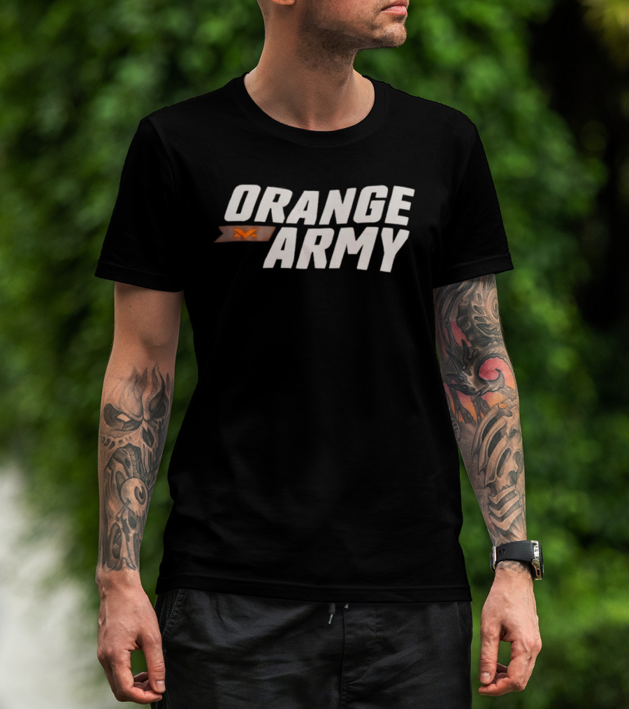 Orange Army Team Spirit Supporter Flag T-Shirt