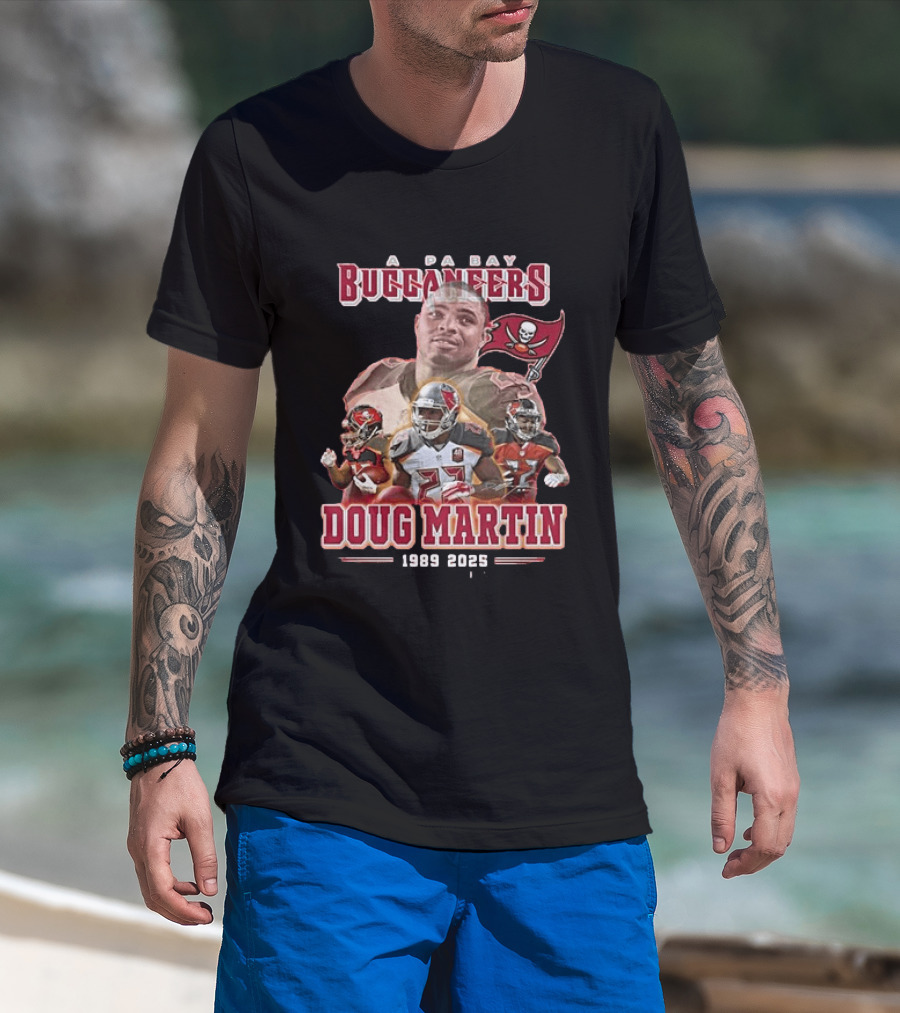 Tampa Bay Buccaneers Doug Martin 1989 2025 Thank You For The Memories Long Sleeve T-Shirt