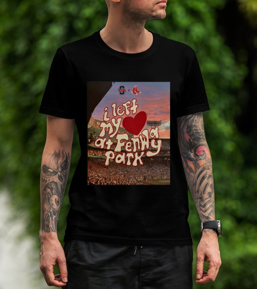 Cleveland Guardians Boston Red Sox I Left My Heart At Fenway Park T-Shirt
