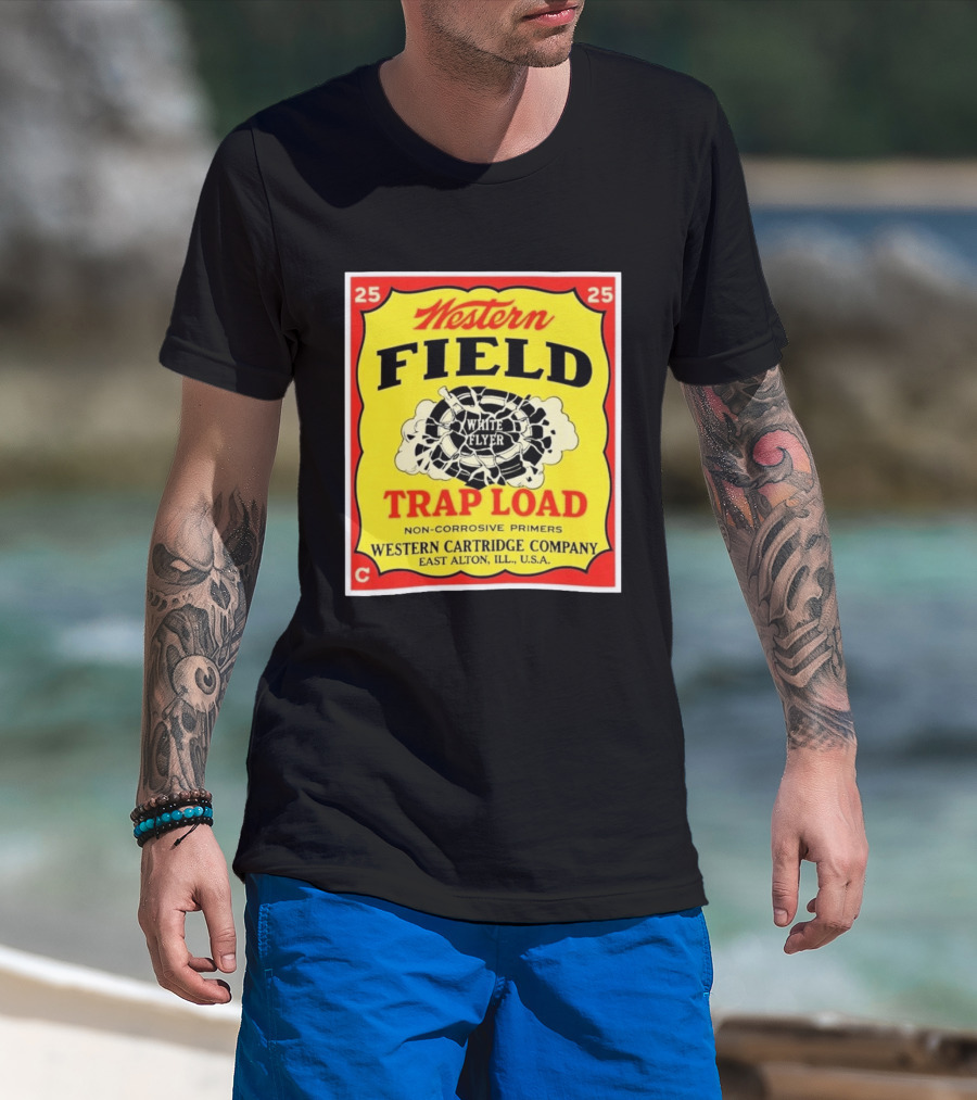 Western Field White Flyer Trap Load Western Cartridge Company East Alton USA T-Shirt