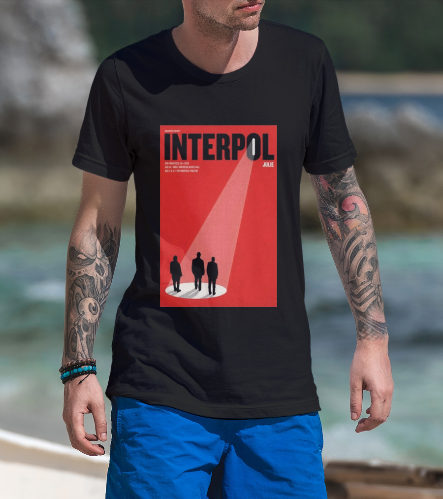 Interpol San Francisco 2026 Great American Music Hall Warfield Theatre Event Julie T-Shirt