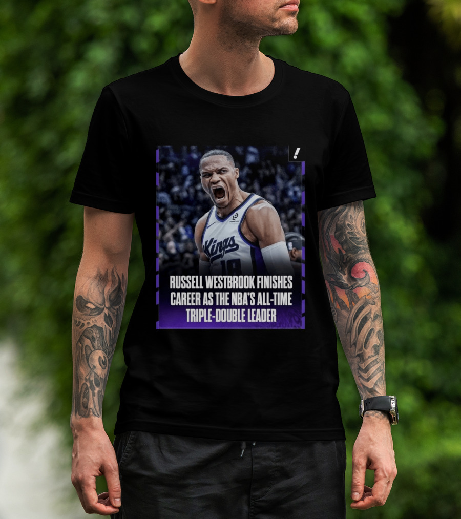 Russell Westbrook Kings NBA All Time Triple Double Leader T-Shirt