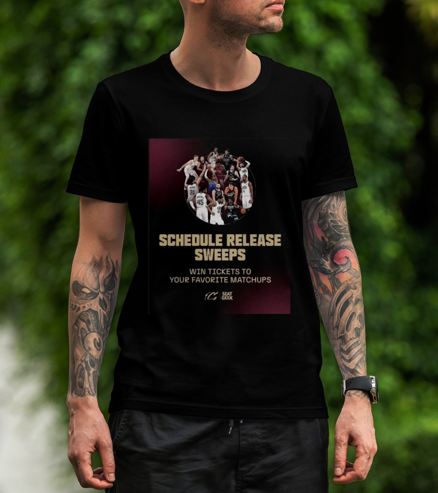 Schedule Release Sweeps Win Tickets To Your Favorite Matchups Seatgeek T-Shirt