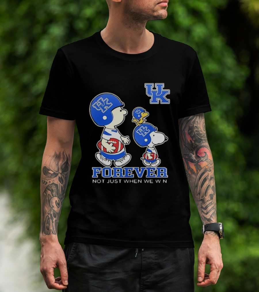 Snoopy Woodstock Charlie Brown UK Forever Not Just When We Win T-Shirt