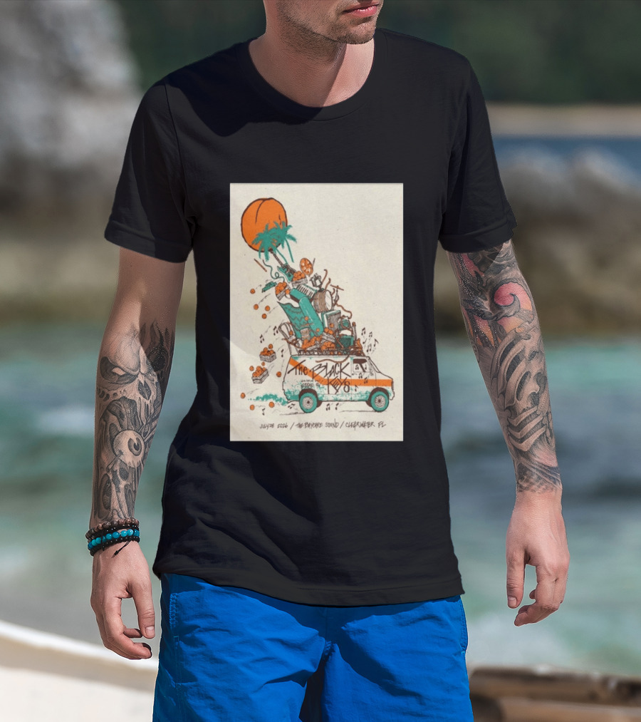 The Black Keys July 28 2026 The Daycare Sound Clearwater FL Van And Music Instruments T-Shirt