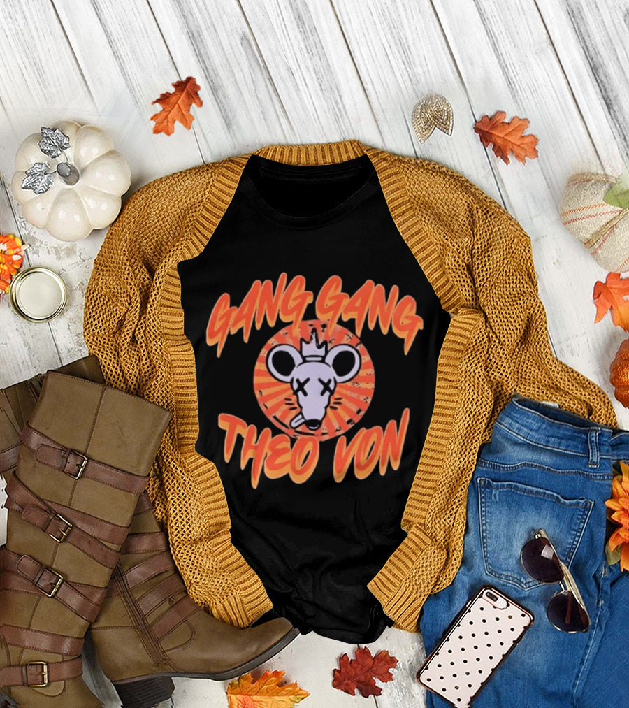 Theo Von Gang Gang Rat Comedy Podcast T-Shirt