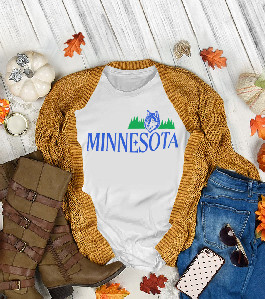 Minnesota Timberwolves Wolf Forest T-Shirt