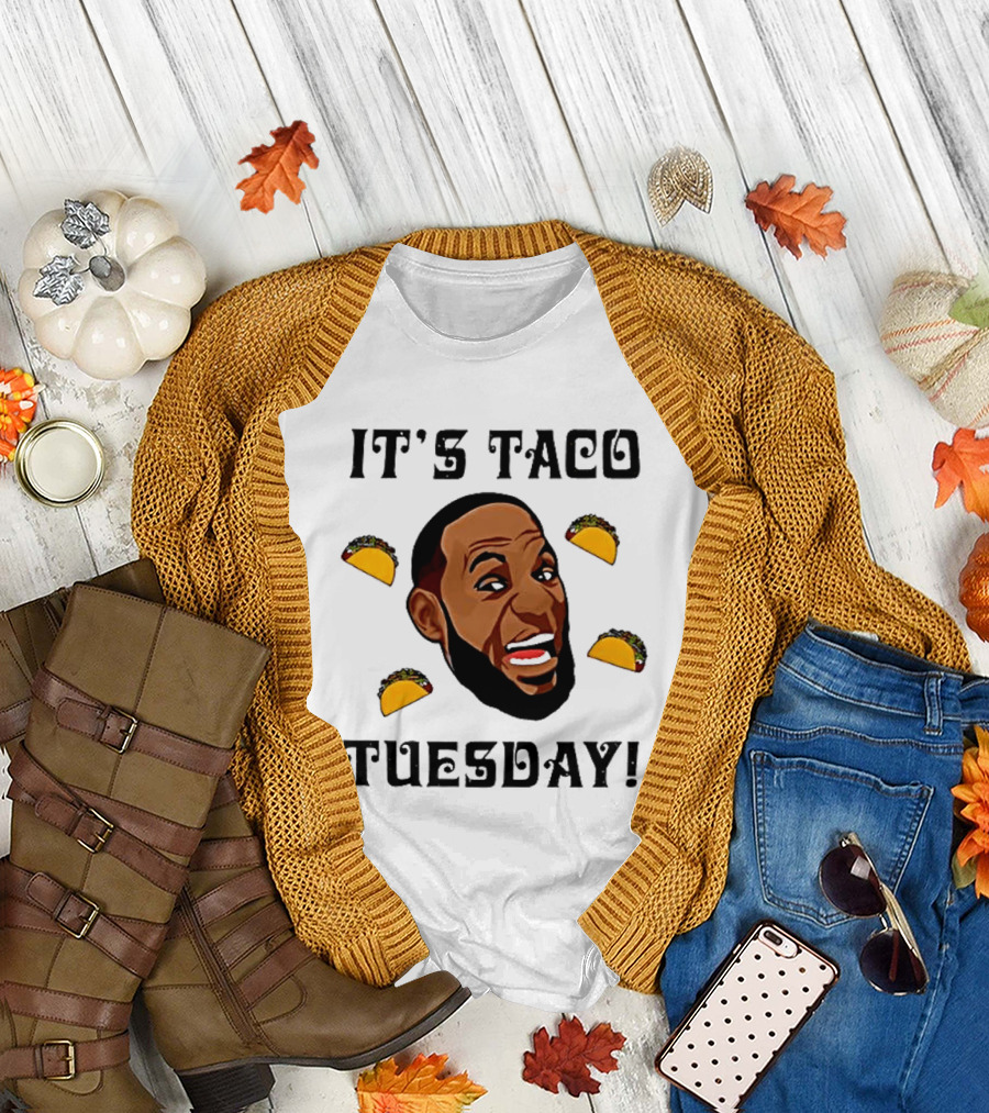 It's Taco Tuesday Meme Face With Tacos T-Shirt