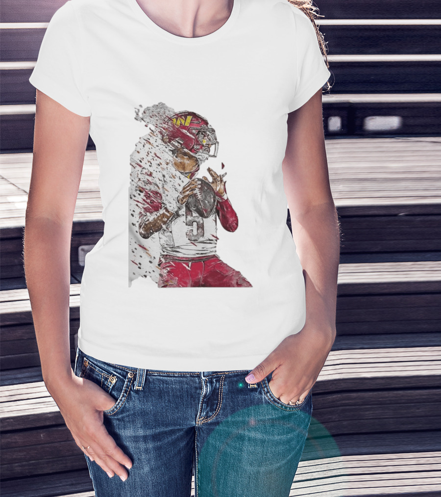 Jayden Daniels Washington Commanders Quarterback Football T-Shirt