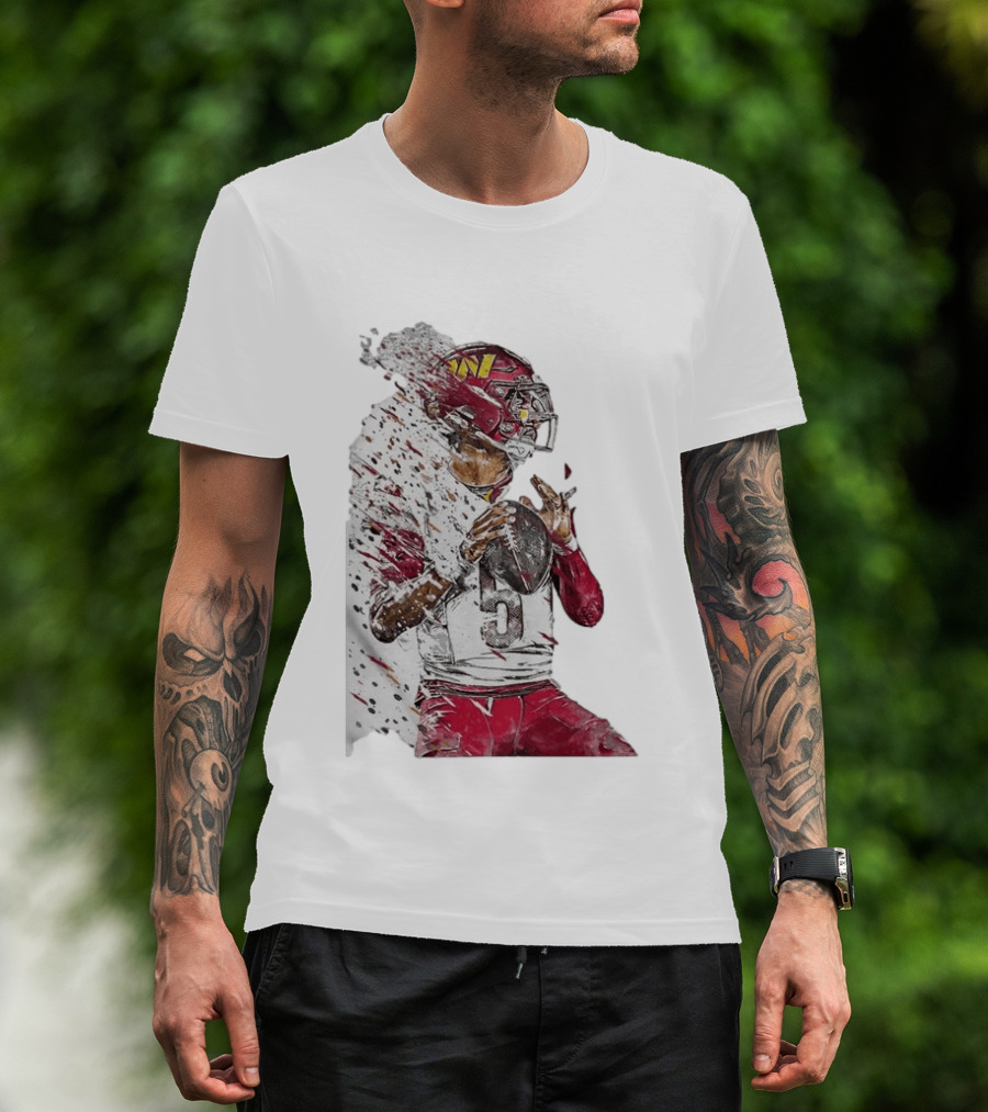 Jayden Daniels Washington Commanders Quarterback Football T-Shirt