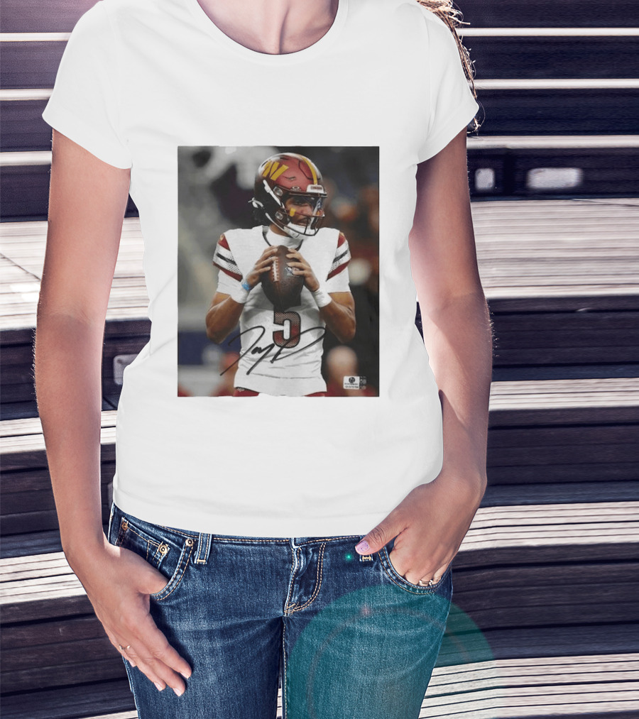 Jayden Daniels Washington Commanders Football Player Number 3 T-Shirt