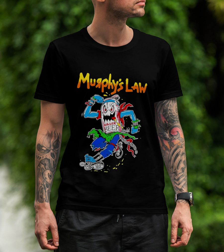 Murphy's Law Killer Beer Crossover Thrash Monster Can Running T-Shirt