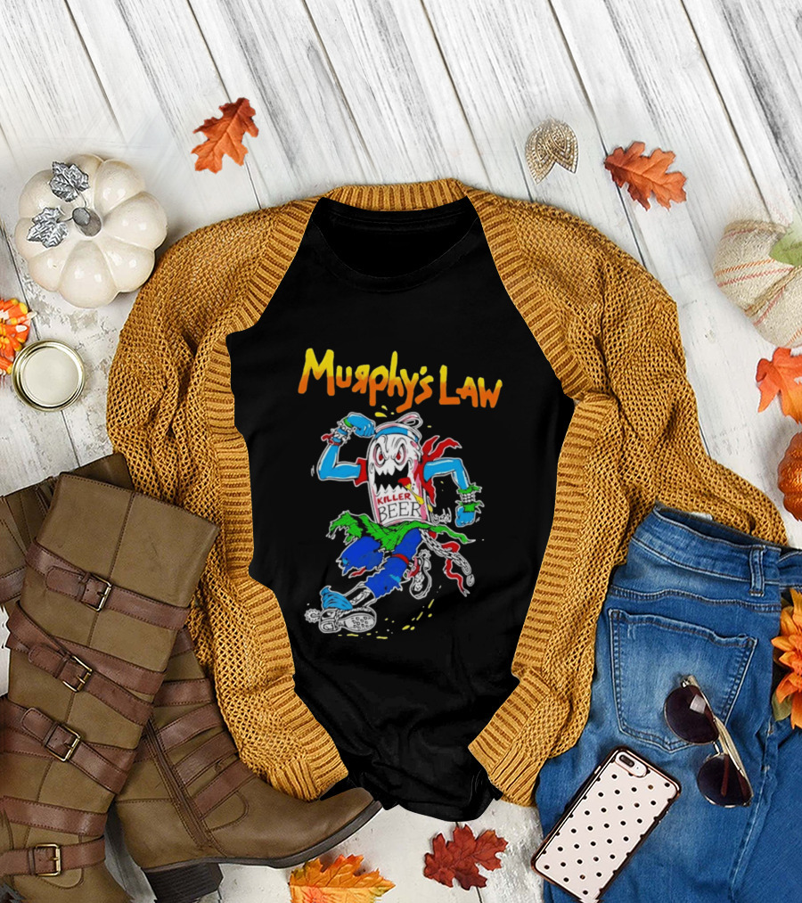 Murphy's Law Killer Beer Crossover Thrash Monster Can Running T-Shirt