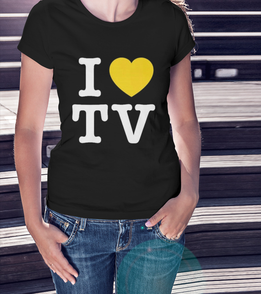 Hivemind I Love TV Heart T-Shirt