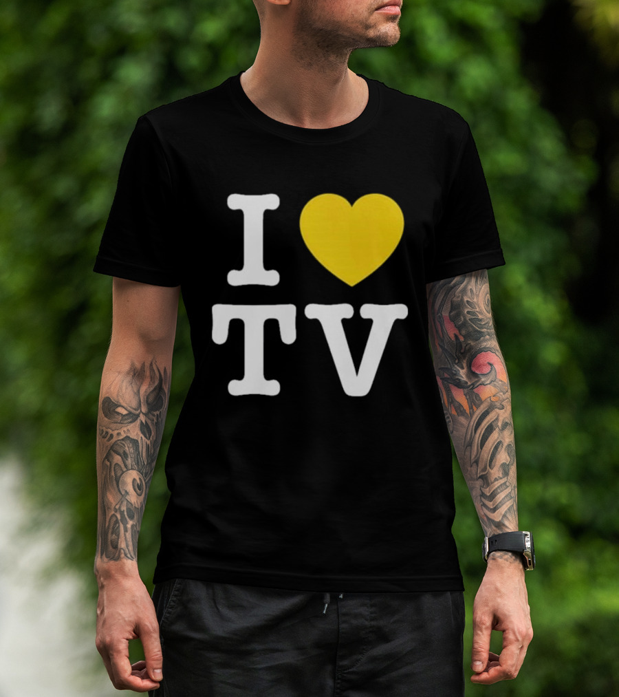 Hivemind I Love TV Heart T-Shirt