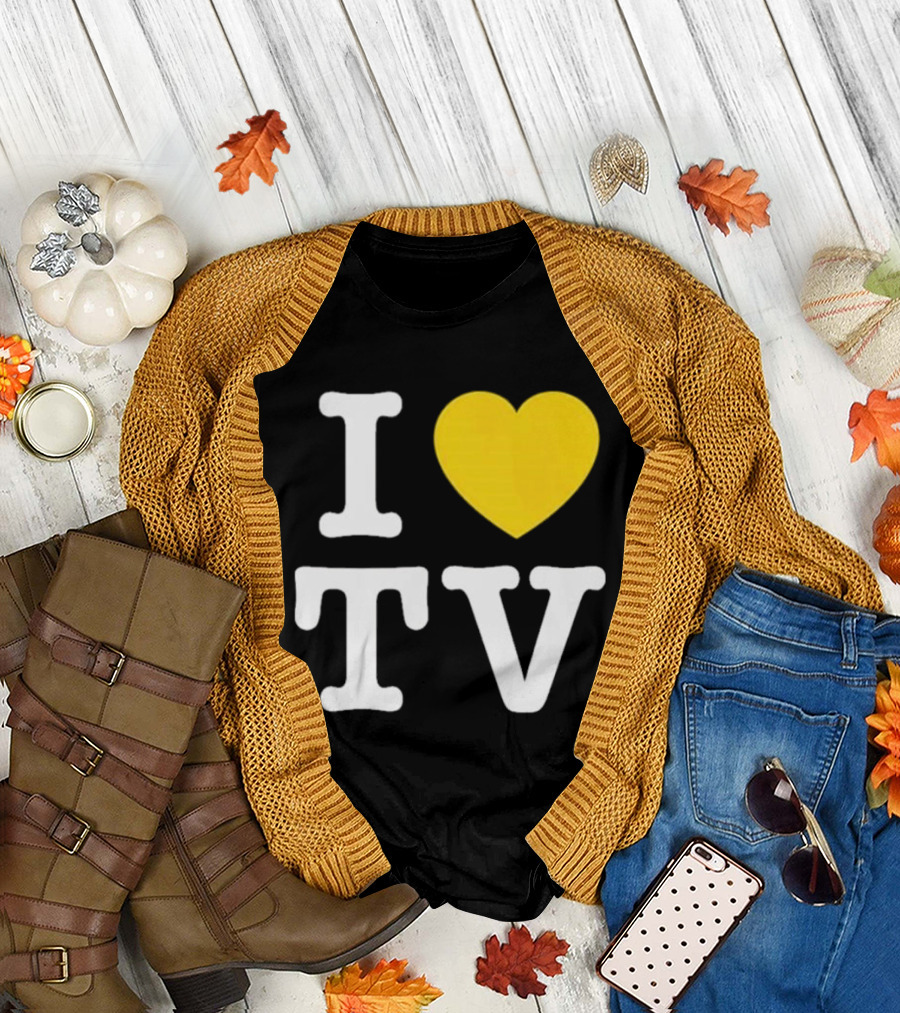 Hivemind I Love TV Heart T-Shirt