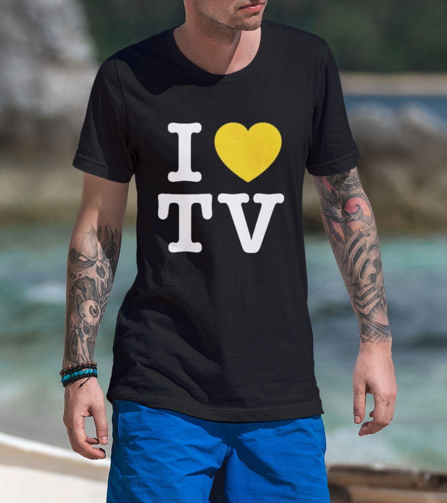 Hivemind I Love TV Heart T-Shirt