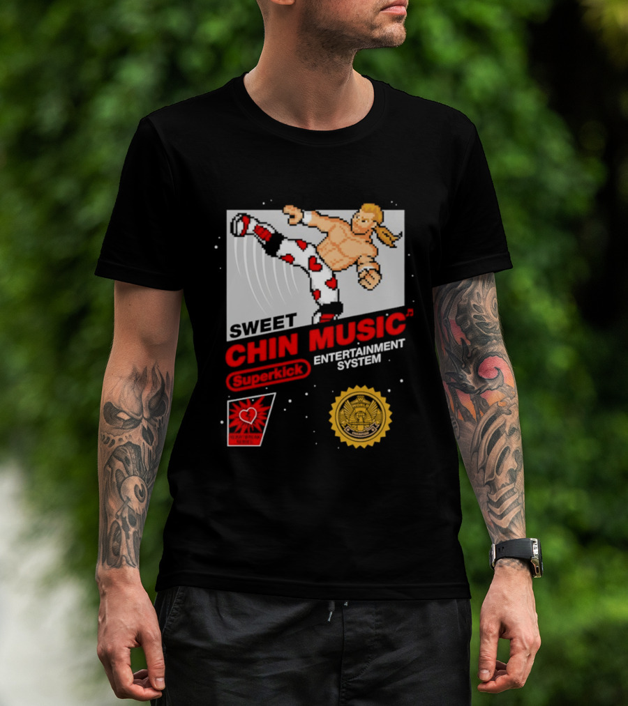 Sweet Chin Music Heartbreak Kid Entertainment System Series T-Shirt