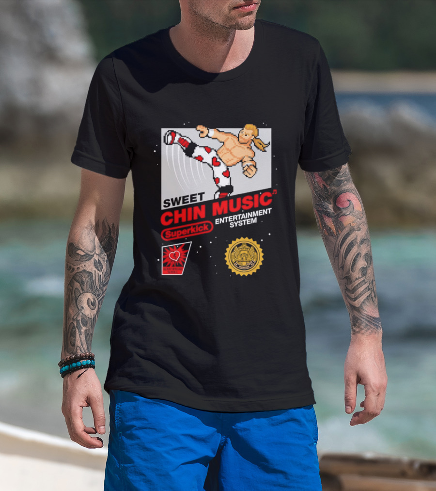Sweet Chin Music Heartbreak Kid Entertainment System Series T-Shirt