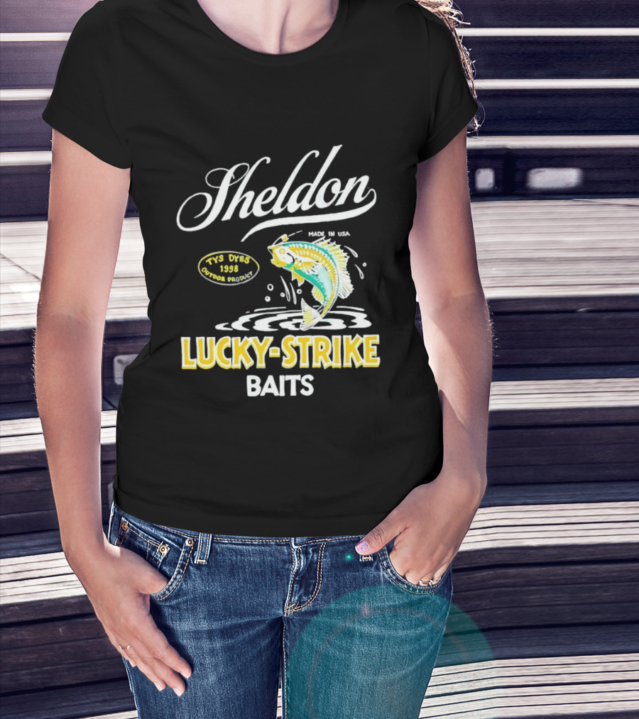 Sheldon Lucky Strike Baits Vintage 1998 Tys Dyes Outdoor Gear T-Shirt