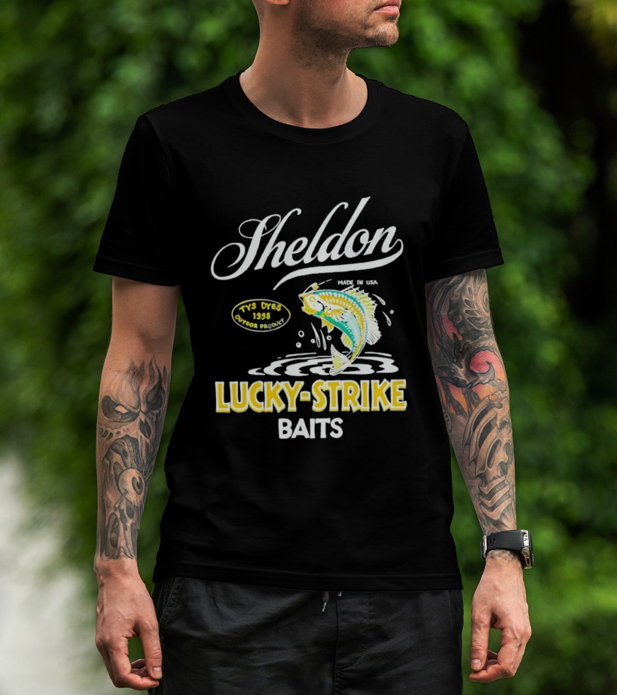Sheldon Lucky Strike Baits Vintage 1998 Tys Dyes Outdoor Gear T-Shirt