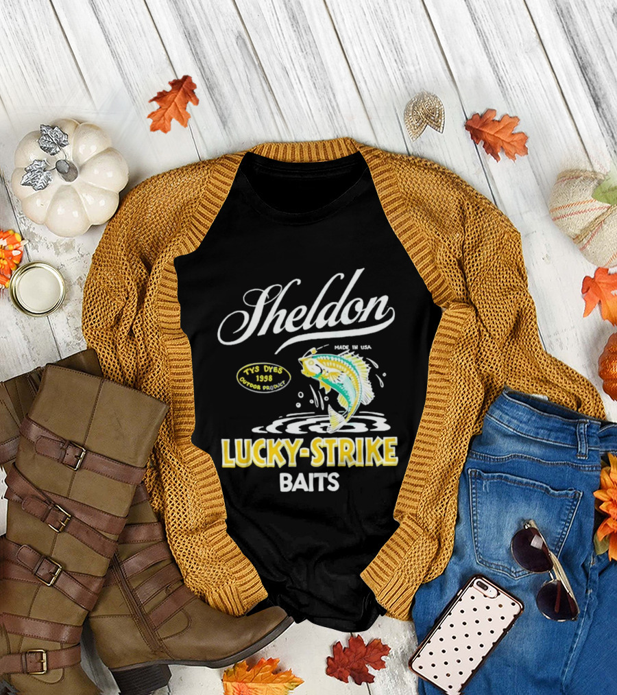 Sheldon Lucky Strike Baits Vintage 1998 Tys Dyes Outdoor Gear T-Shirt