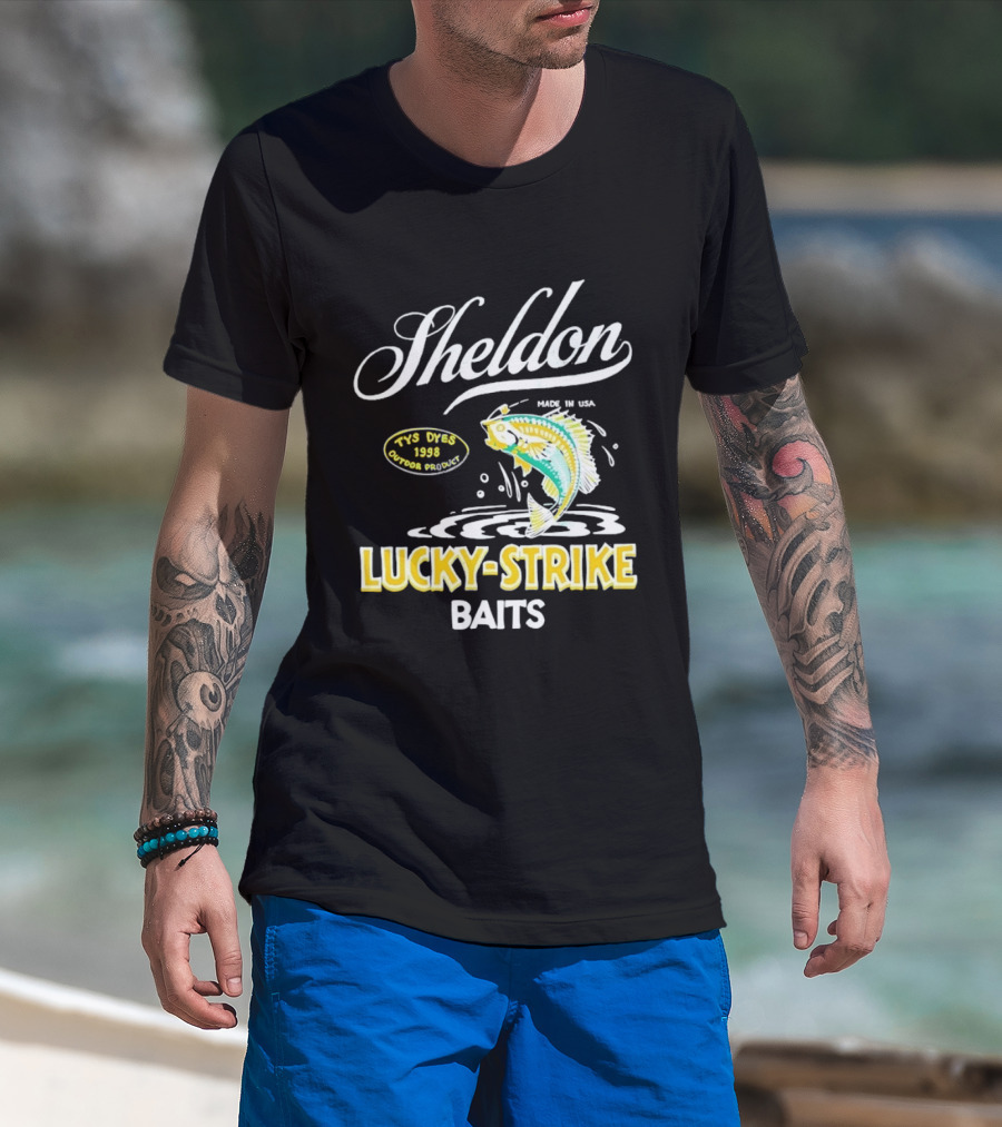 Sheldon Lucky Strike Baits Vintage 1998 Tys Dyes Outdoor Gear T-Shirt