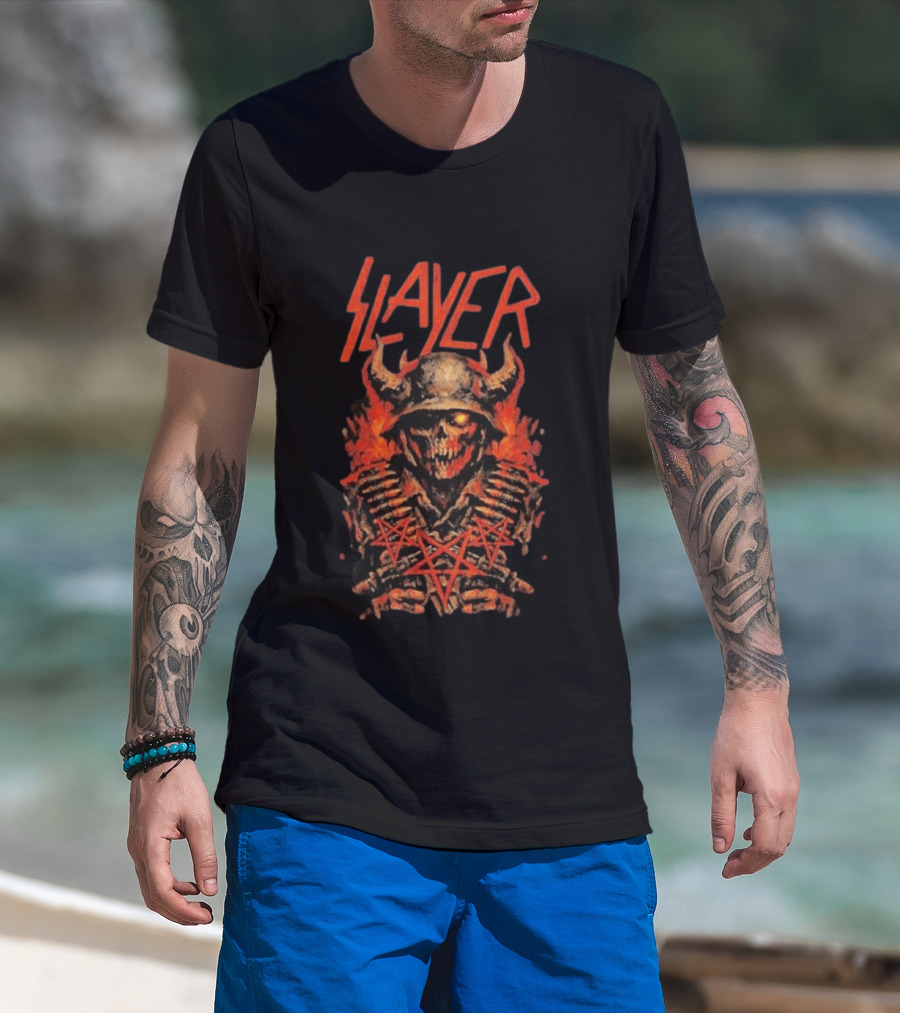 Slayer Rocklahoma Festival 2026 Pryor OK September 6 Skull T-Shirt