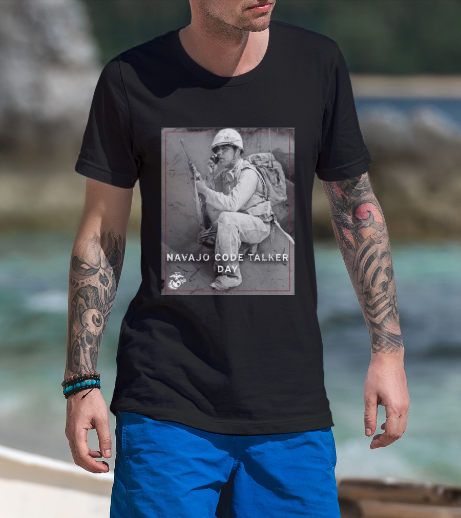 Navajo Code Talker Day Marine Corps T-Shirt
