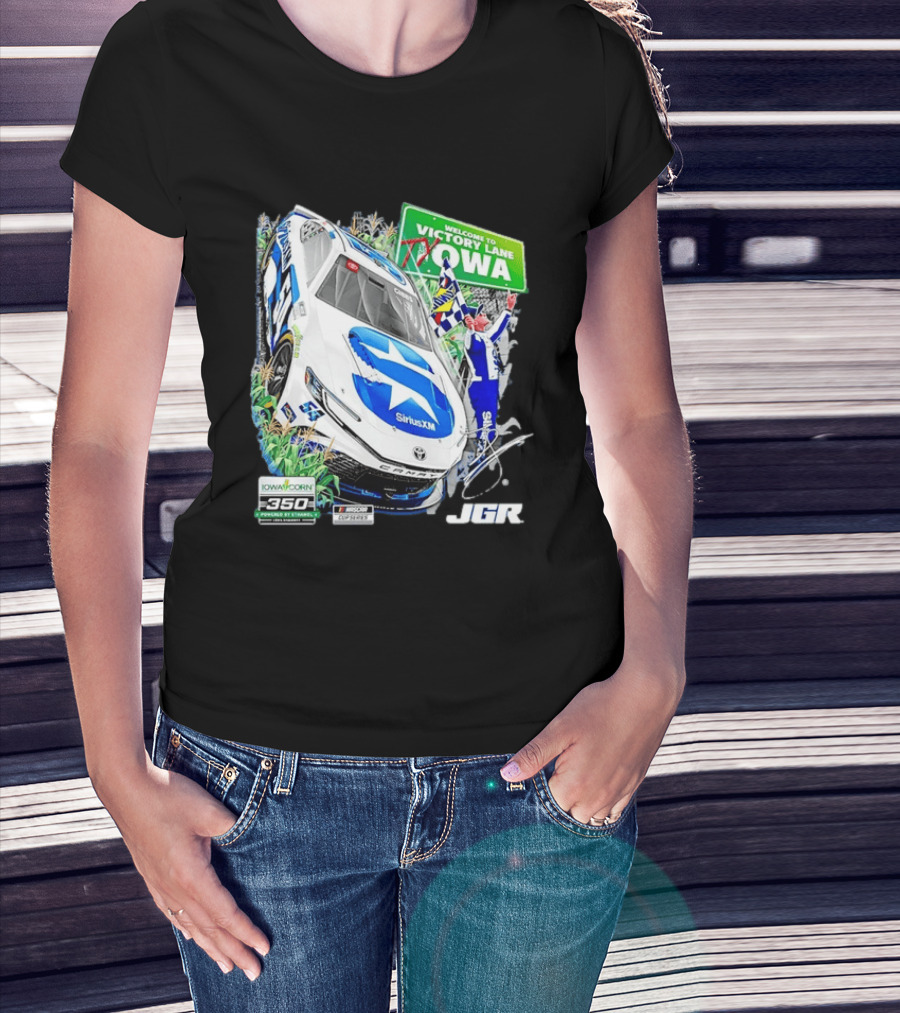 Ty Gibbs Welcome To Victory Lane Iowa Corn 350 NASCAR Cup Series JGR T-Shirt