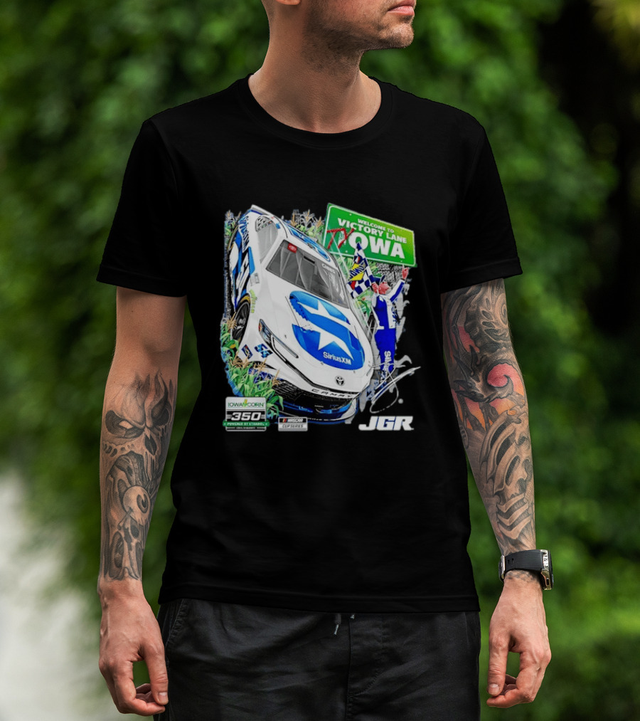 Ty Gibbs Welcome To Victory Lane Iowa Corn 350 NASCAR Cup Series JGR T-Shirt
