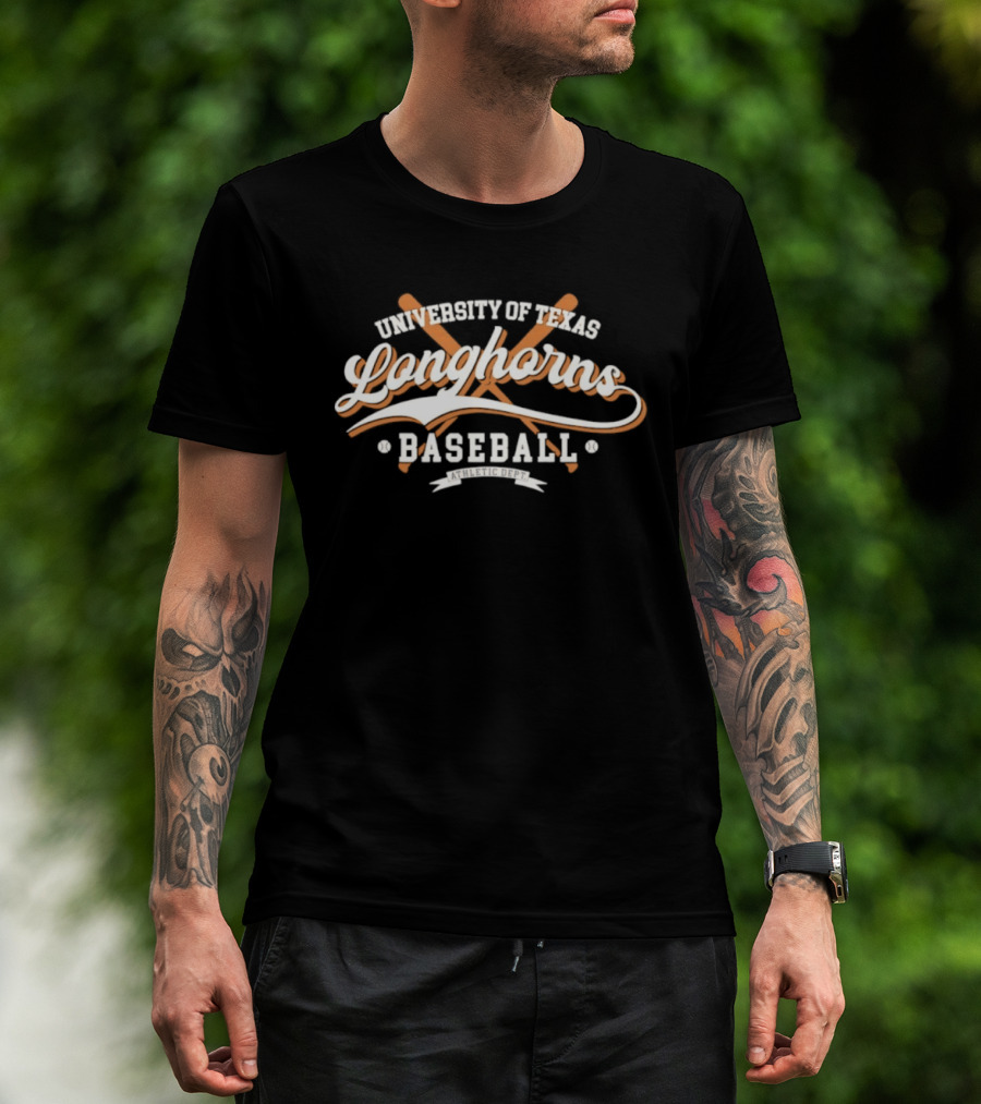 University Of Texas Longhorns Baseball Athletic Dept T-Shirt