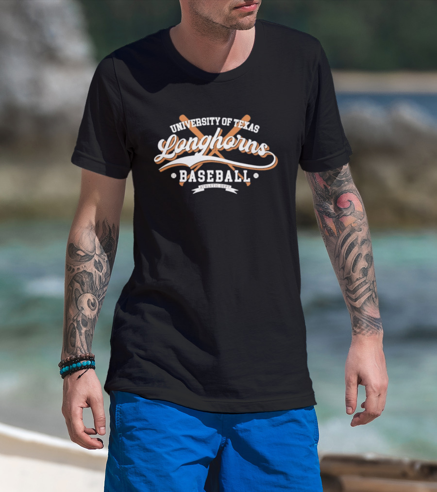University Of Texas Longhorns Baseball Athletic Dept T-Shirt