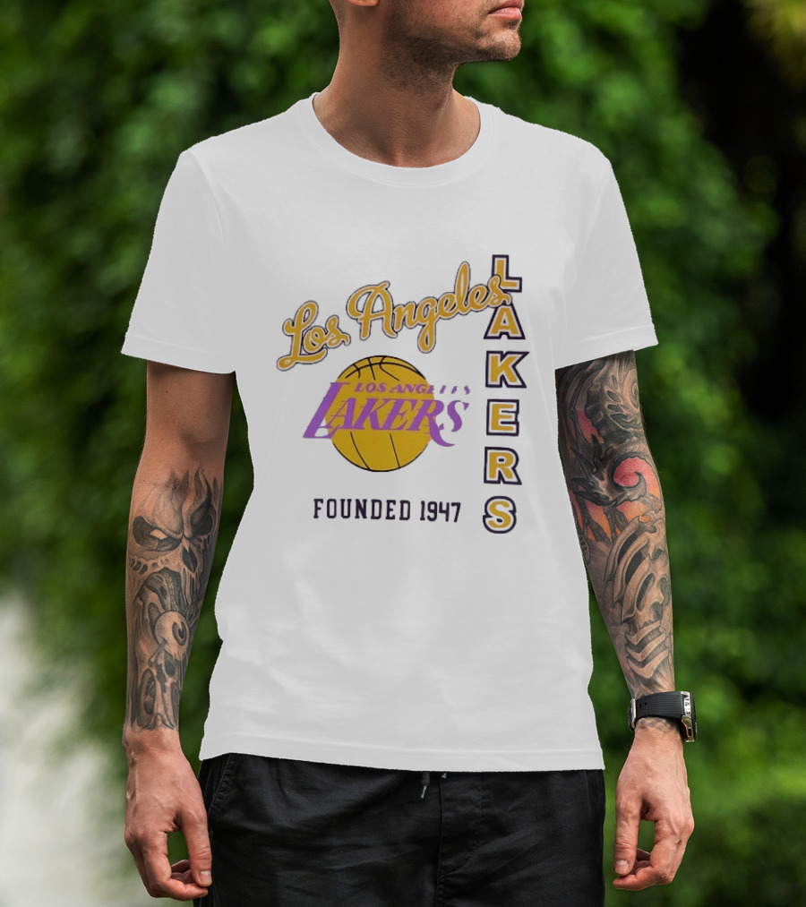 Los Angeles Lakers Founded 1947 NBA Basketball Team T-Shirt