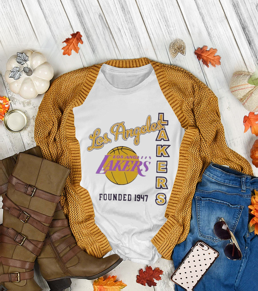 Los Angeles Lakers Founded 1947 NBA Basketball Team T-Shirt