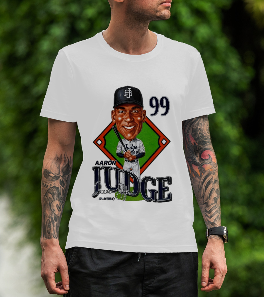 Aaron Judge New York Yankees Player 99 Caricature T-Shirt
