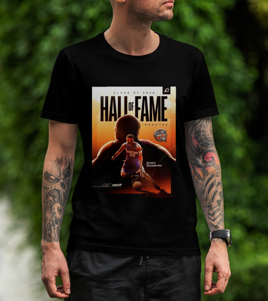 Class Of 2026 Hall Of Fame Inductee Amar'e Stoudemire Phoenix Suns Basketball T-Shirt