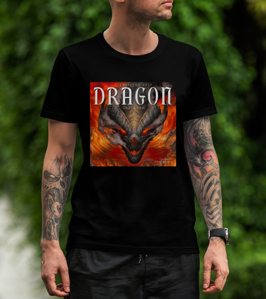 Llewellyn's 2027 Dragon Calendar Illustrated By Firat Solhan T-Shirt