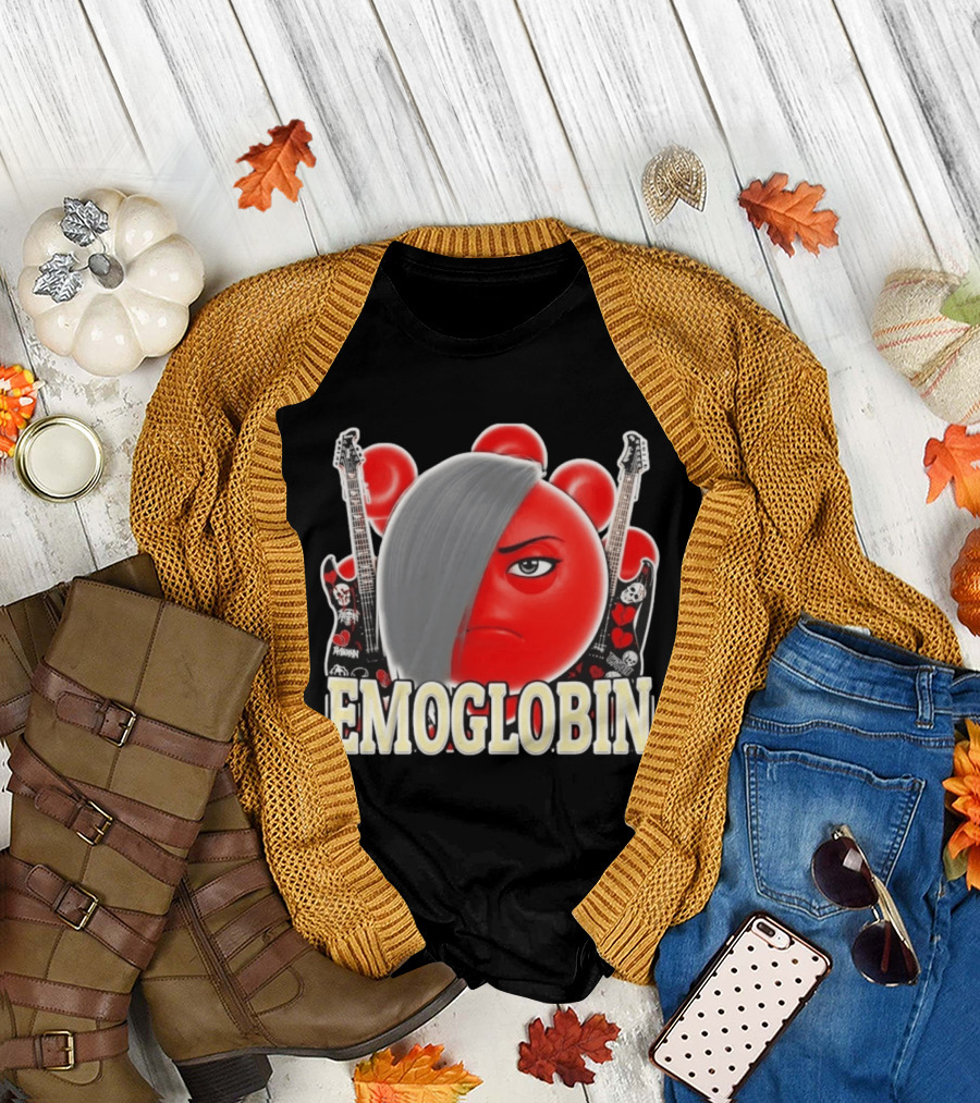 EMOGLOBIN Goblin Emoji With Emo Guitar T-Shirt