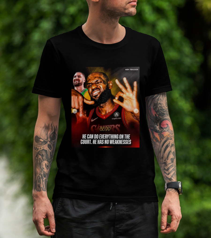 He Can Do Everything On The Court He Has No Weaknesses Crypto Lakers NBA Tracker T-Shirt