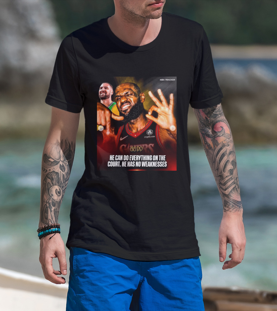 He Can Do Everything On The Court He Has No Weaknesses Crypto Lakers NBA Tracker T-Shirt