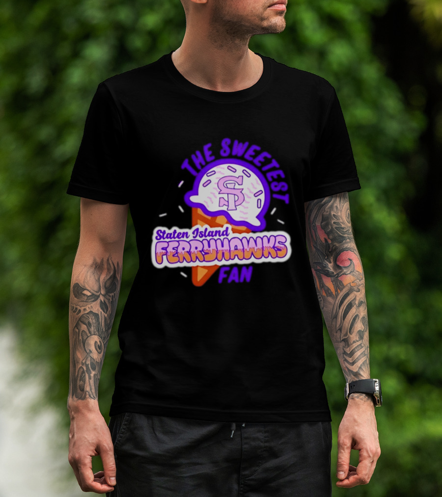 Staten Island Ferryhawks The Sweetest Fan Ice Cream Cone T-Shirt