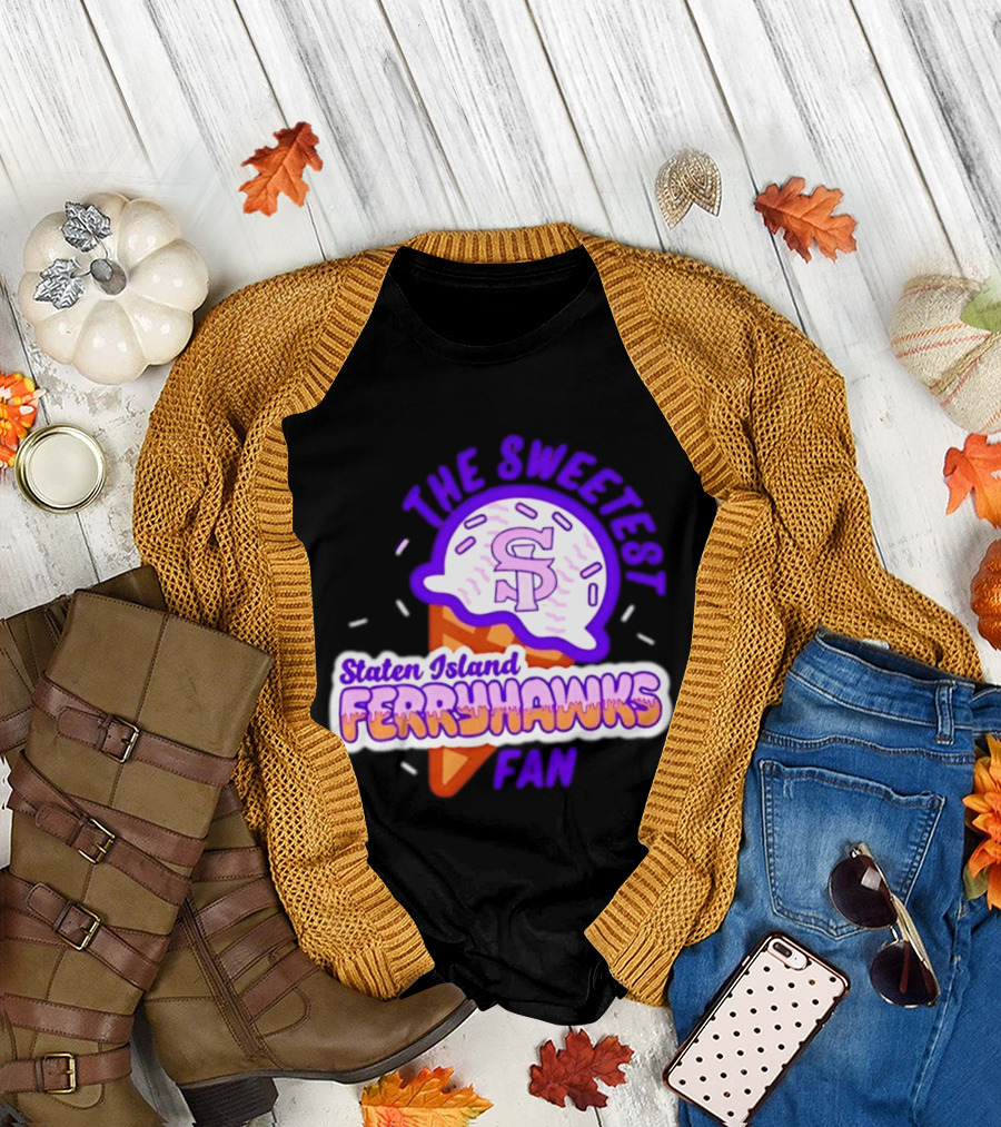 Staten Island Ferryhawks The Sweetest Fan Ice Cream Cone T-Shirt