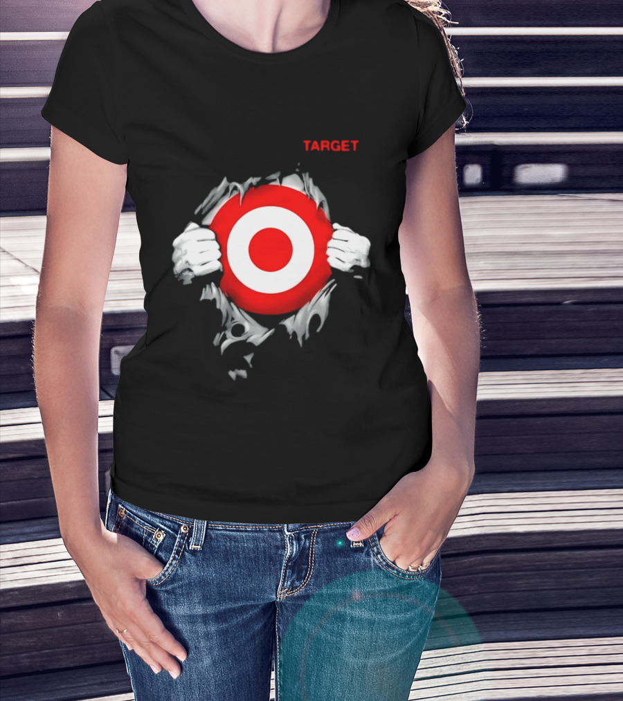 Target Ripped Chest Bullseye T-Shirt
